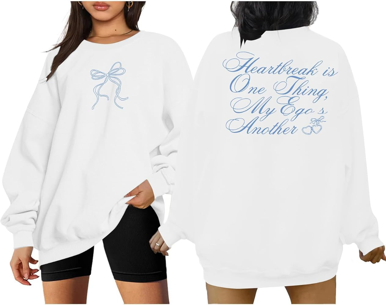 FASHGL Oversized Country Concert Sweatshirt Women - Bow Sweater Coquette Shirt Music Festival Out... | Amazon (US)
