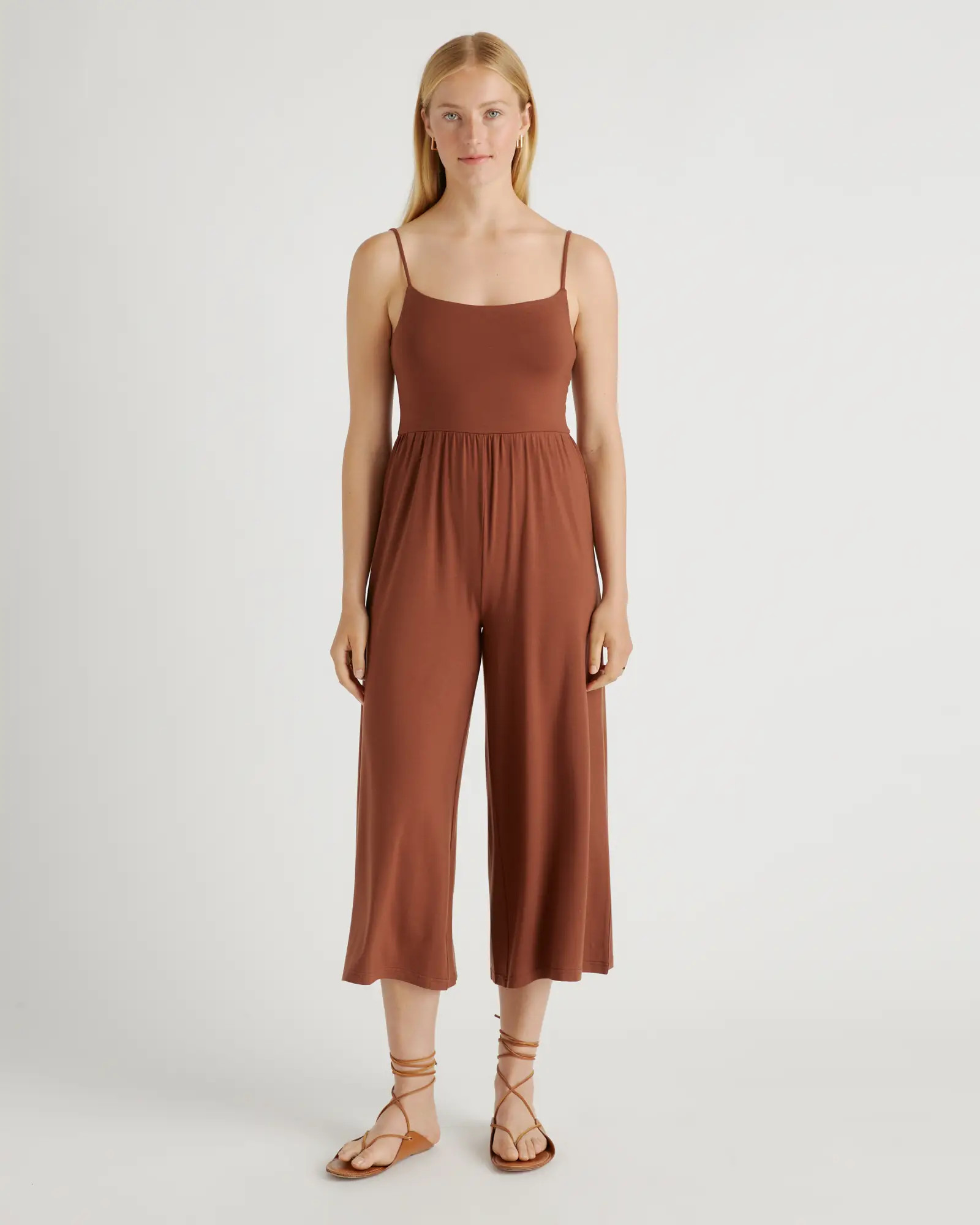 Tencel Jersey Wide Leg Jumpsuit | Quince