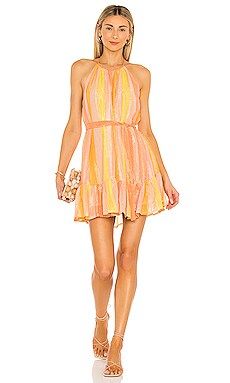 Sundress Alice Short Dress in Mix Peach from Revolve.com | Revolve Clothing (Global)