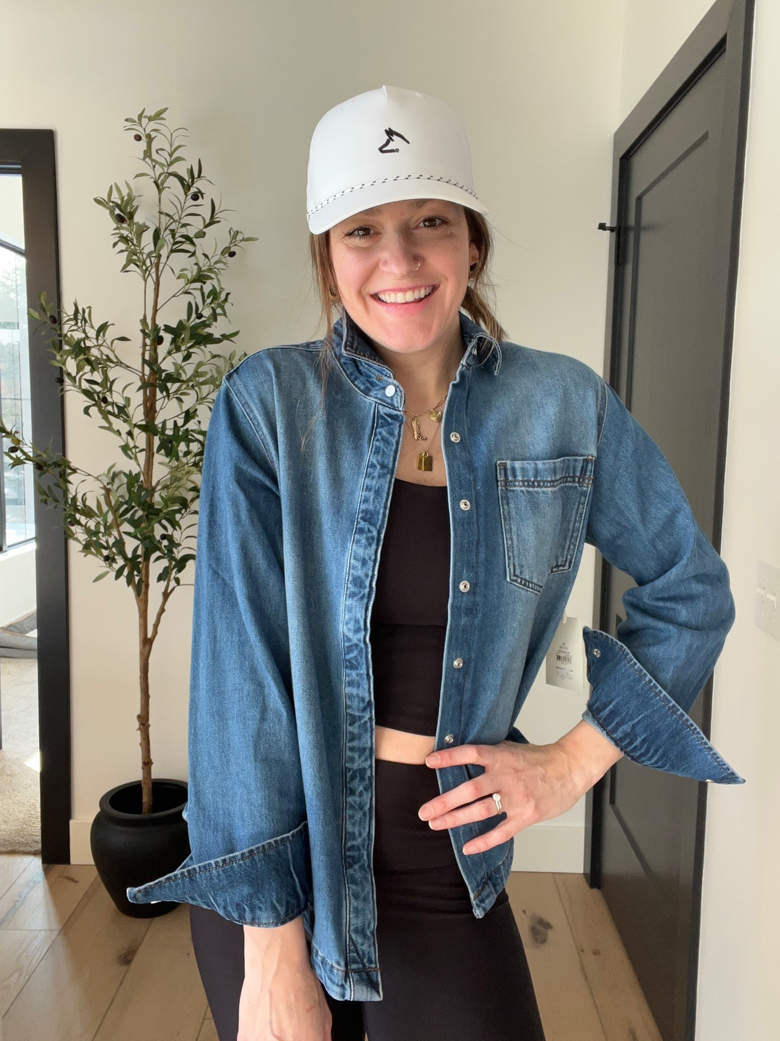 Is there anything better than a denim shirt?! Found this beauty at Walmart! 
Wearing a medium 

#LTKActive #LTKmomlife #LTKootd