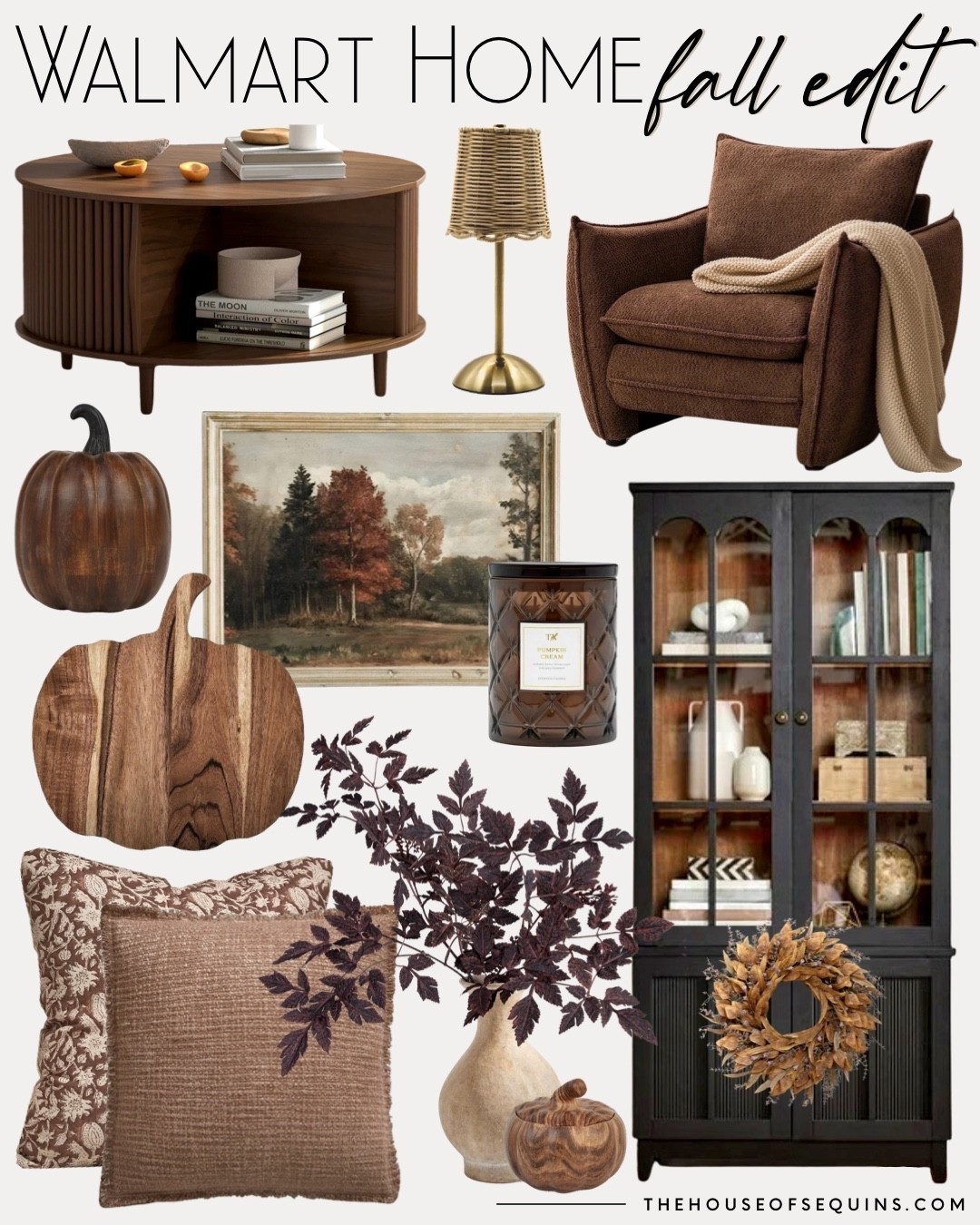 Shop Walmart Home New Arrivals, living room furniture and fall decor! Storage cabinet, coffee table, armchair, accent chair, canvas wall art, throw pillows, pumpkin decor, accent lamp, fall candle, faux stems, fall wreath and more! 

#LTKSeasonal #LTKHome #LTKSaleAlert