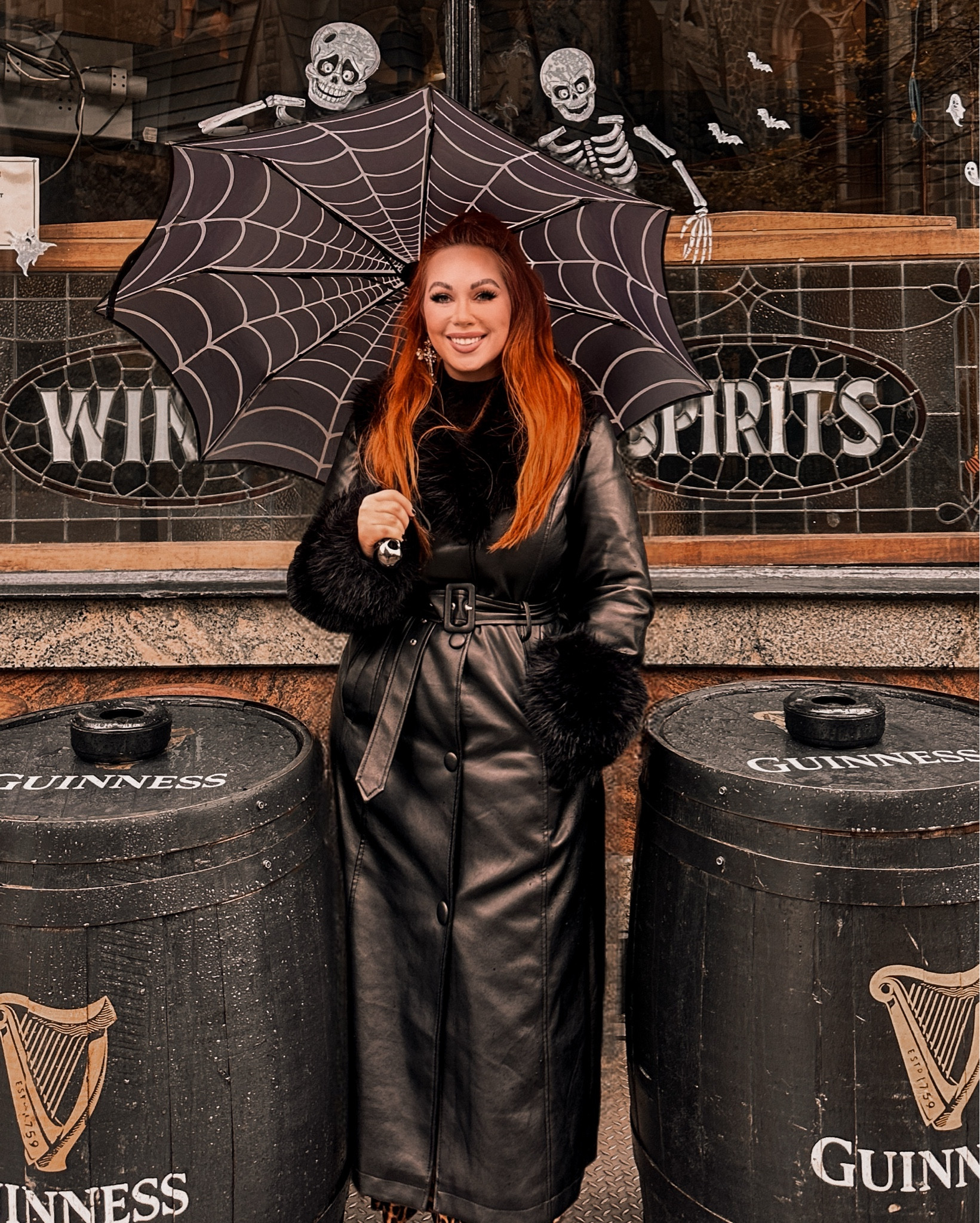 The ultimate goth glam autumn/winter coat and umbrella. This coat is SO comfortable and SO warm and looks badass #goth #gothglam #blacktrench 

#LTKStyleTip #LTKSeasonal #LTKSaleAlert