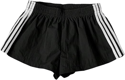 BEAUDRM Women's Striped Shorts Track Shorts Athletic Sweat Shorts | Amazon (US)