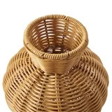 Better Homes & Gardens Woven Faux Rattan Indoor Vase, 10", Light Brown | Walmart (US)