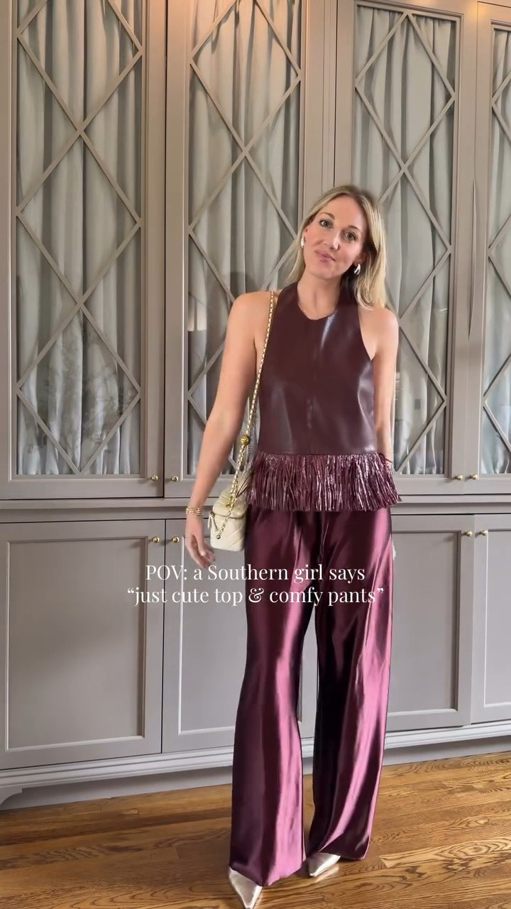 Cute top, comfy pants… but make it look expensive. Every single piece is from Amazon! 
Wearing a small in the top and a medium in the satin pants! 

#TheSouthernSource #AmazonFashion

#LTKgrwm #LTKootd #LTKBeauty