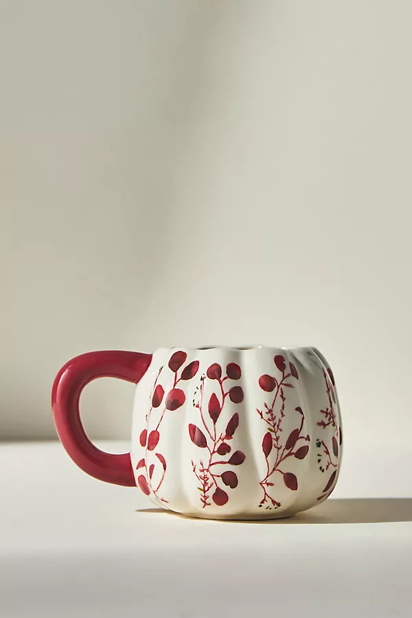 Floral Pumpkin Mug | Anthropologie (UK)