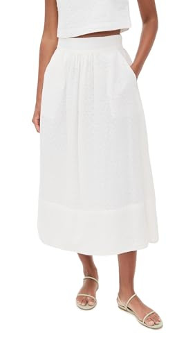 PAIGE Women's Ojai Skirt, White, 0 | Amazon (US)