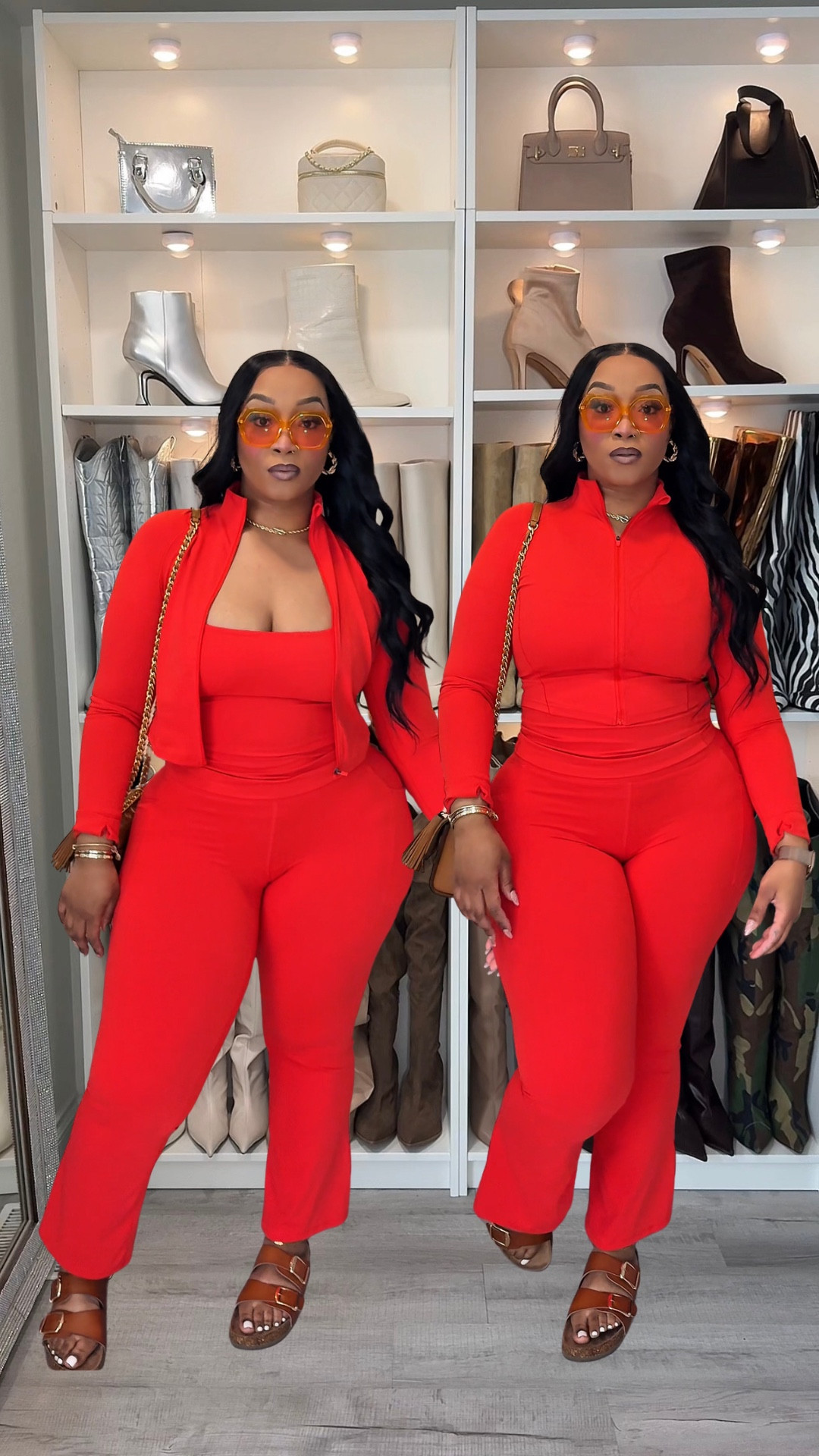 Hey Beauties 🩷

Walmart for the win again for the casual spring outfits 🤗🧡 These flare are NOT tall girl friendly. I’m 5’8 and they float on me but for some reason, I want to hem them a little bit so they’re more of an ankle pant, especially with these sandals 🥰

The lighter glasses are prescription from Zeelool and they’re called piper. The other ones will be tagged.

Top & jacket Medium
Flare leggings Large 

I’m 5’8 225 pounds for sizing reference 


#LTKMidsize #LTKgrwm #LTKootd