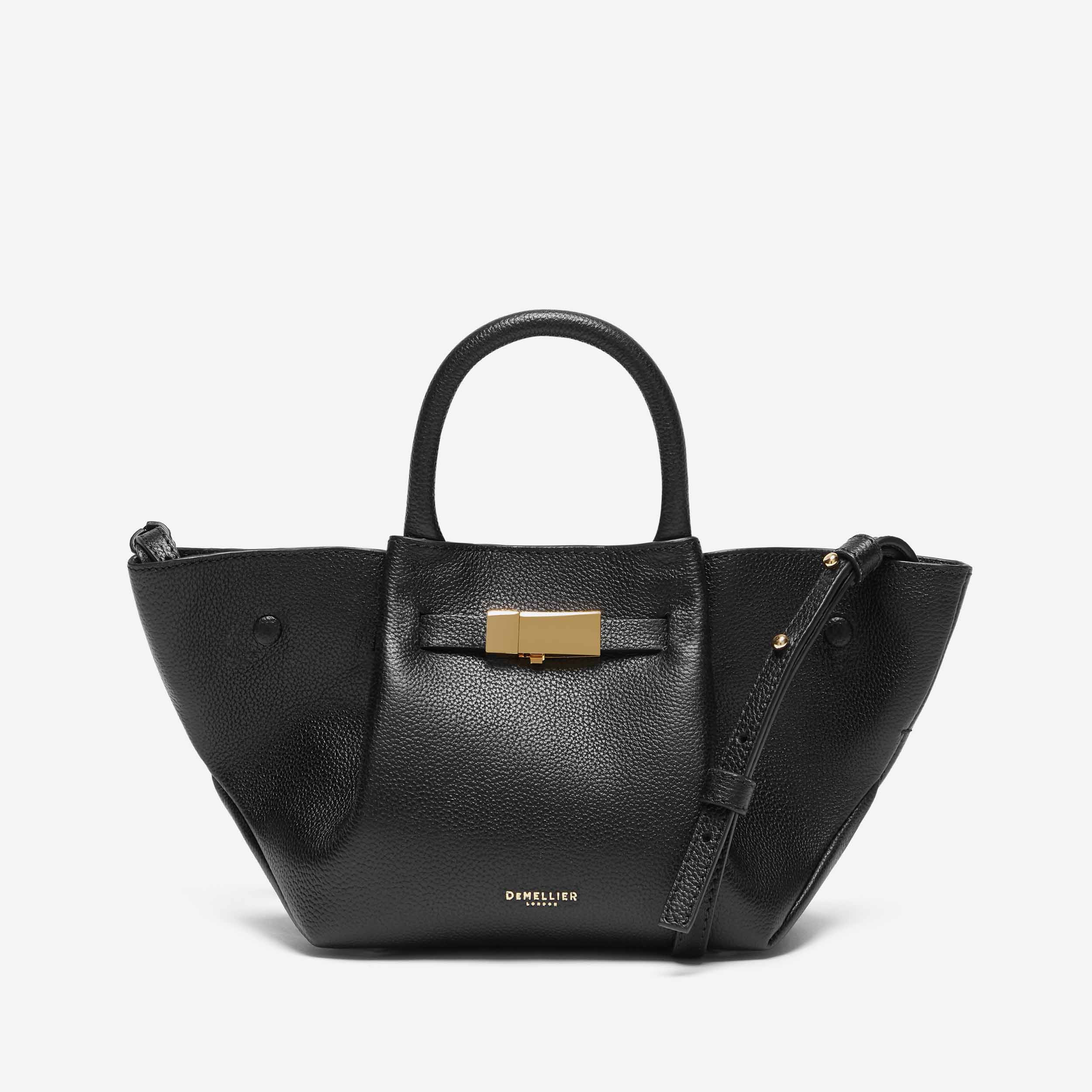 The Mini New York | Black Small Grain | DeMellier | DeMellier