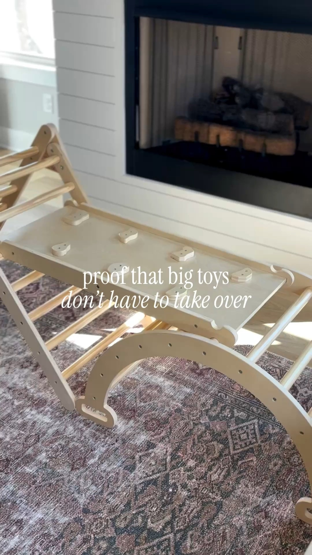 Play gyms are fun… but they don’t have to live in the middle of your living room all the time 🤍

We tuck our Pikler play gym away when it’s not in use so the space still feels calm and pulled together. It’s easy to bring out for playtime and just as easy to store when the day is done—one of my favorite ways to keep a family home feeling both functional and beautiful.

Pikler play gym, Pikler triangle, toddler climbing gym, Montessori play gym, foldable play gym, toddler activity toy, neutral kids toys, playroom storage ideas, functional family home, aesthetic playroom finds

#LTKKids #LTKBaby #LTKmomlife