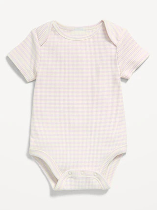 Short-Sleeve Ribbed Bodysuit for Baby | Old Navy (US)
