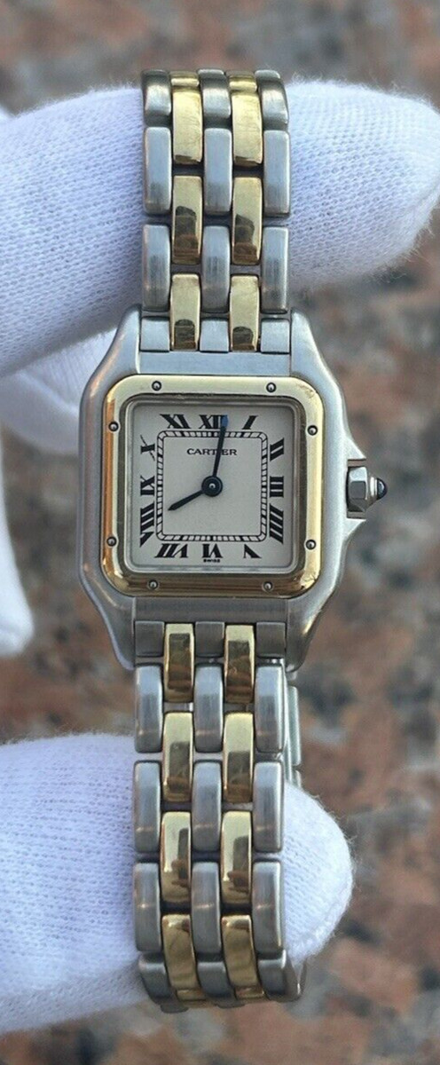 Vintage Cartier Panthere 22MM SM 166921 Two Row Watch !!  | eBay | eBay US