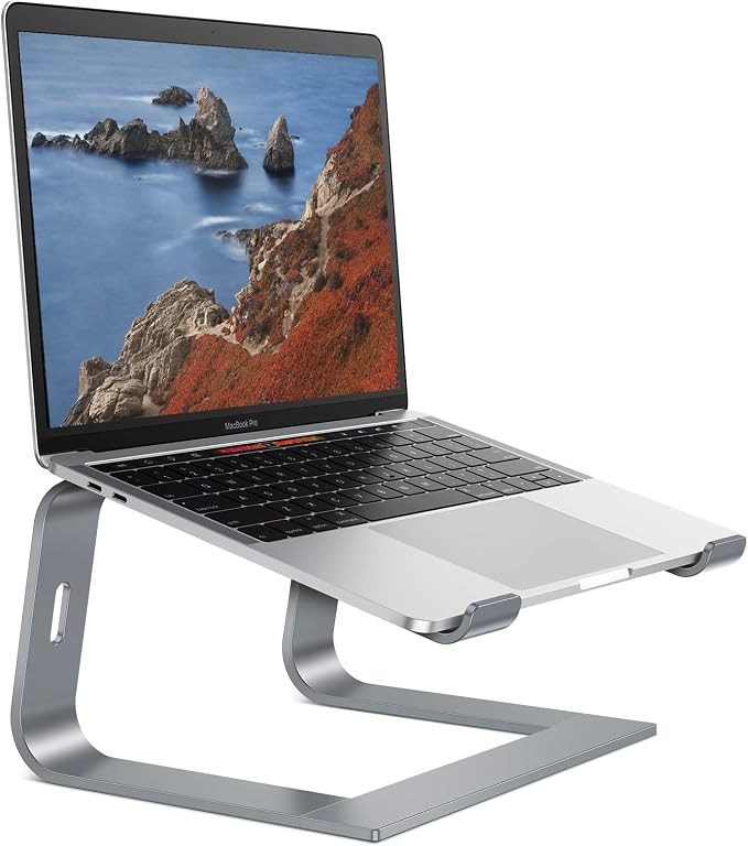 OMOTON Laptop Stand for Desk, Detachable Laptop Riser, Aluminum Laptop Holder, Compatible with Ma... | Amazon (US)