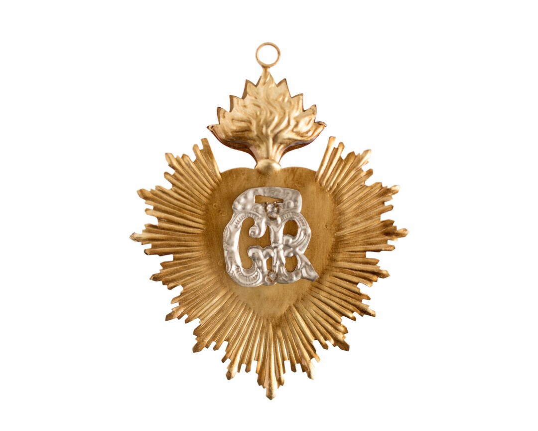 Sacred Heart, Milagro Heart, Gold Heart, GR, Grace Received, Catholic Heart | Etsy (US)