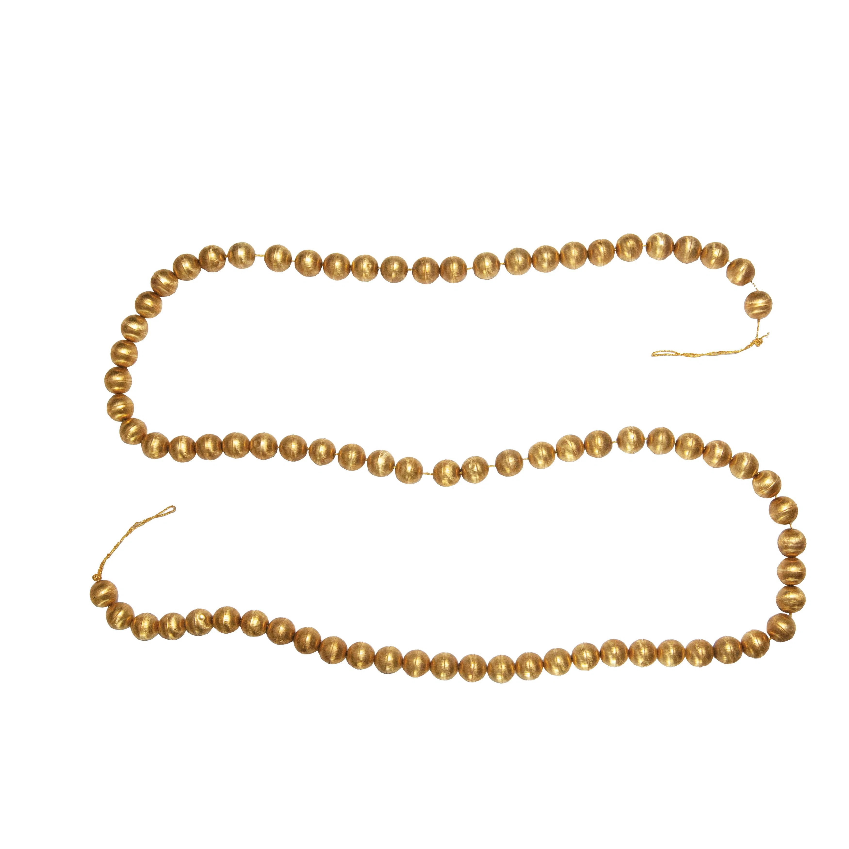 Handmade Embossed Metal Ball Garland | Wayfair North America