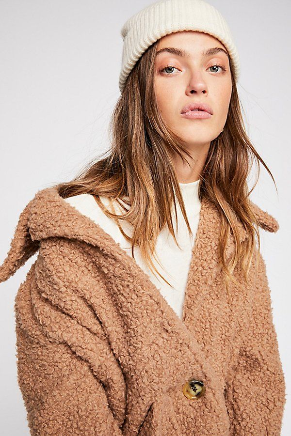 So Soft Cozy Peacoat by Free People | Free People (Global - UK&FR Excluded)