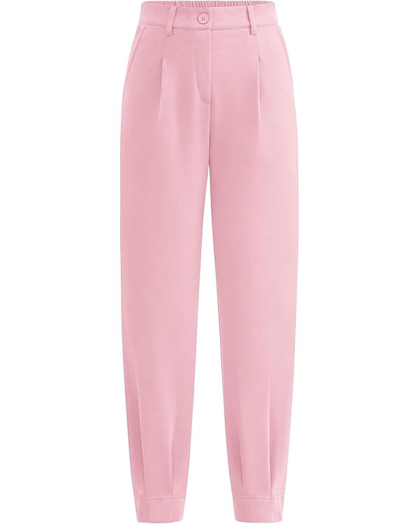 PRETTYGARDEN Women's High Waisted Pants Dressy Casual Ankle Length Work Office Trouser Slacks wit... | Amazon (US)