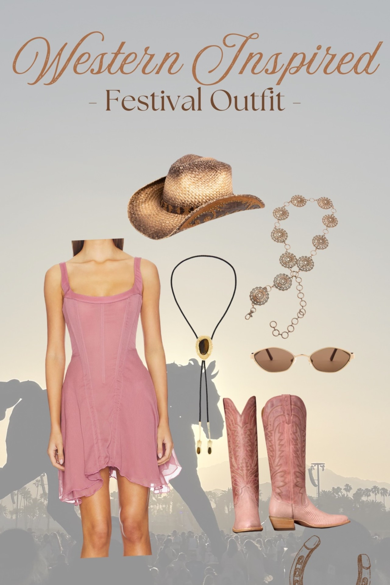 Adding a little pink to your Stagecoach attire 🤍🩷 #stagecoach #stagecoachoutfits2026 #westernfashion @Revolve @Tecovas @Boot-Barn 

#LTKFestival