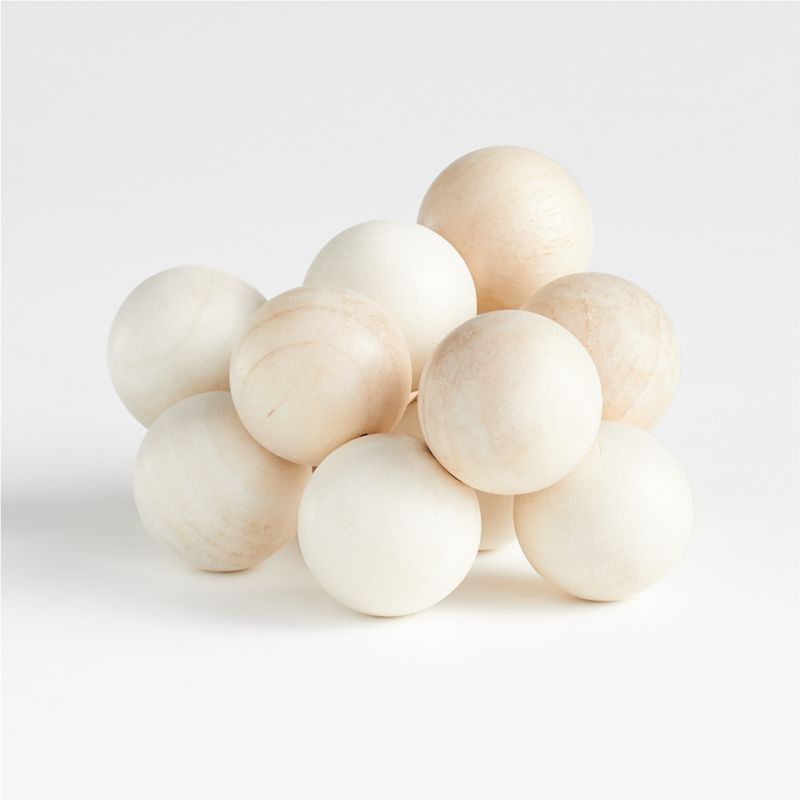 Natural Wooden Baby Beads + Reviews | Crate & Kids | Crate & Barrel