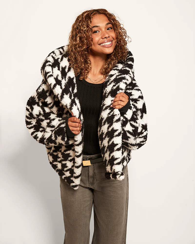 Classic Cropped Sherpa Lounger Jacket | Jill Martin