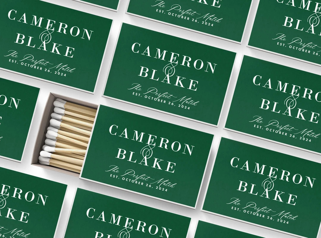 BULK Matches SET OF 50 - Wedding Favors - Shower Favors - Custom Party Favor - Wedding Favor idea... | Etsy (US)