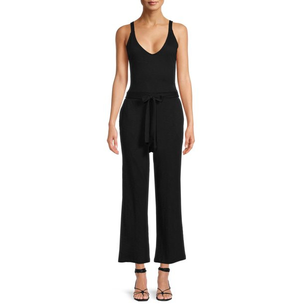 Time and Tru Women's Sleeveless Jumpsuit | Walmart (US)