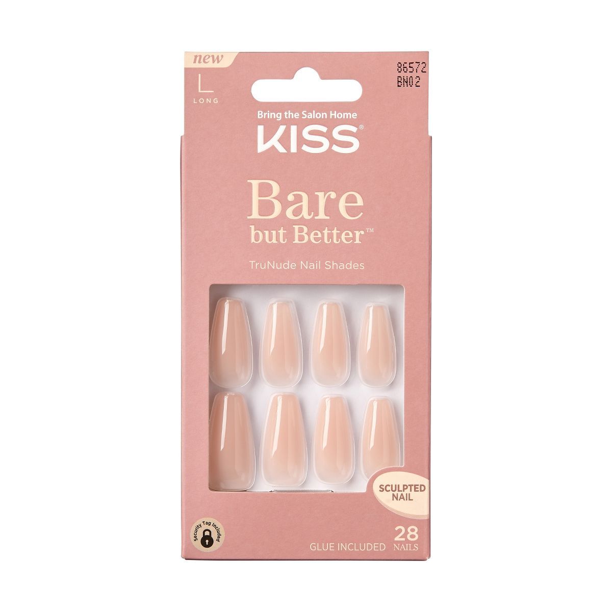 KISS Bare But Better TruNude Fake Nails - Nude Drama - 28ct | Target