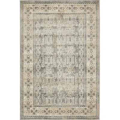 Virpi Oriental Gray Area Rug Bungalow Rose Rug Size: Rectangle 4' x 6' | Wayfair North America