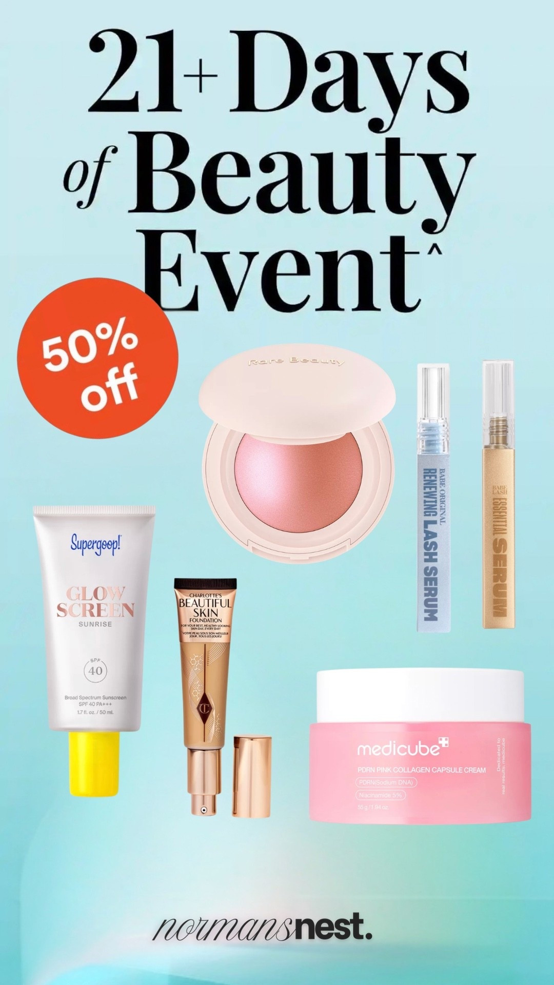 Todays half off deals at Ulta!

Rare beauty blush
Supergoop sunscreen
Charlotte Tilbury foundation
Medicube moisturizer
Babe lash serum

#LTKBeauty #LTKSaleAlert #LTKselfcare