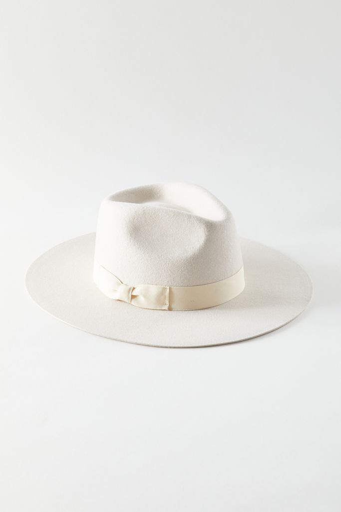 UO Flat Brim Felt Fedora | Urban Outfitters (US and RoW)