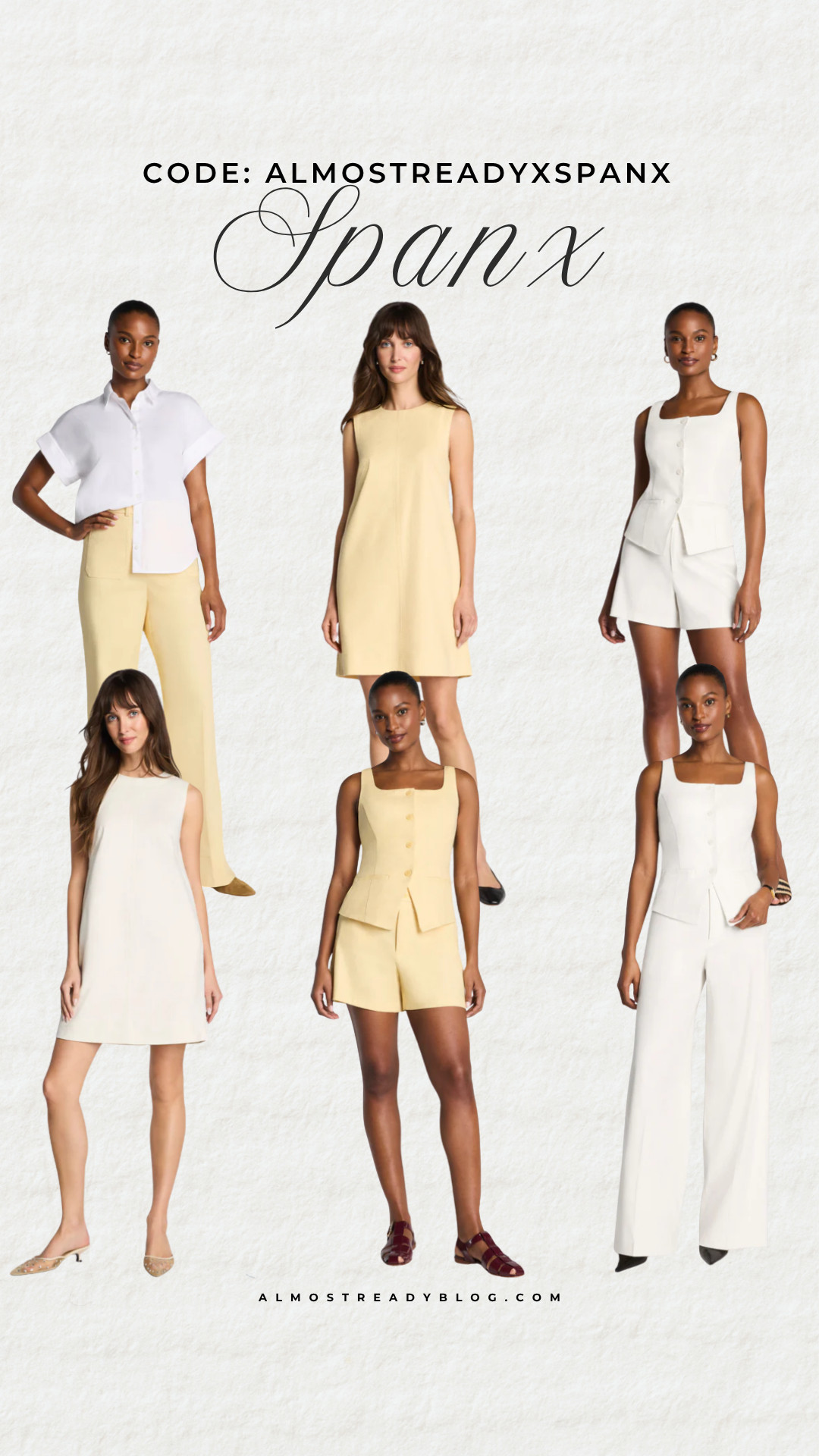 Spanx new arrivls discount code ALMOSTREADYXSPANX, summer workwear, neutral outfits, chic summer style, elevated basics, minimalist fashion, summer dresses, matching set outfit, business casual, capsule wardrobe

#LTKSaleAlert #LTKWorkwear