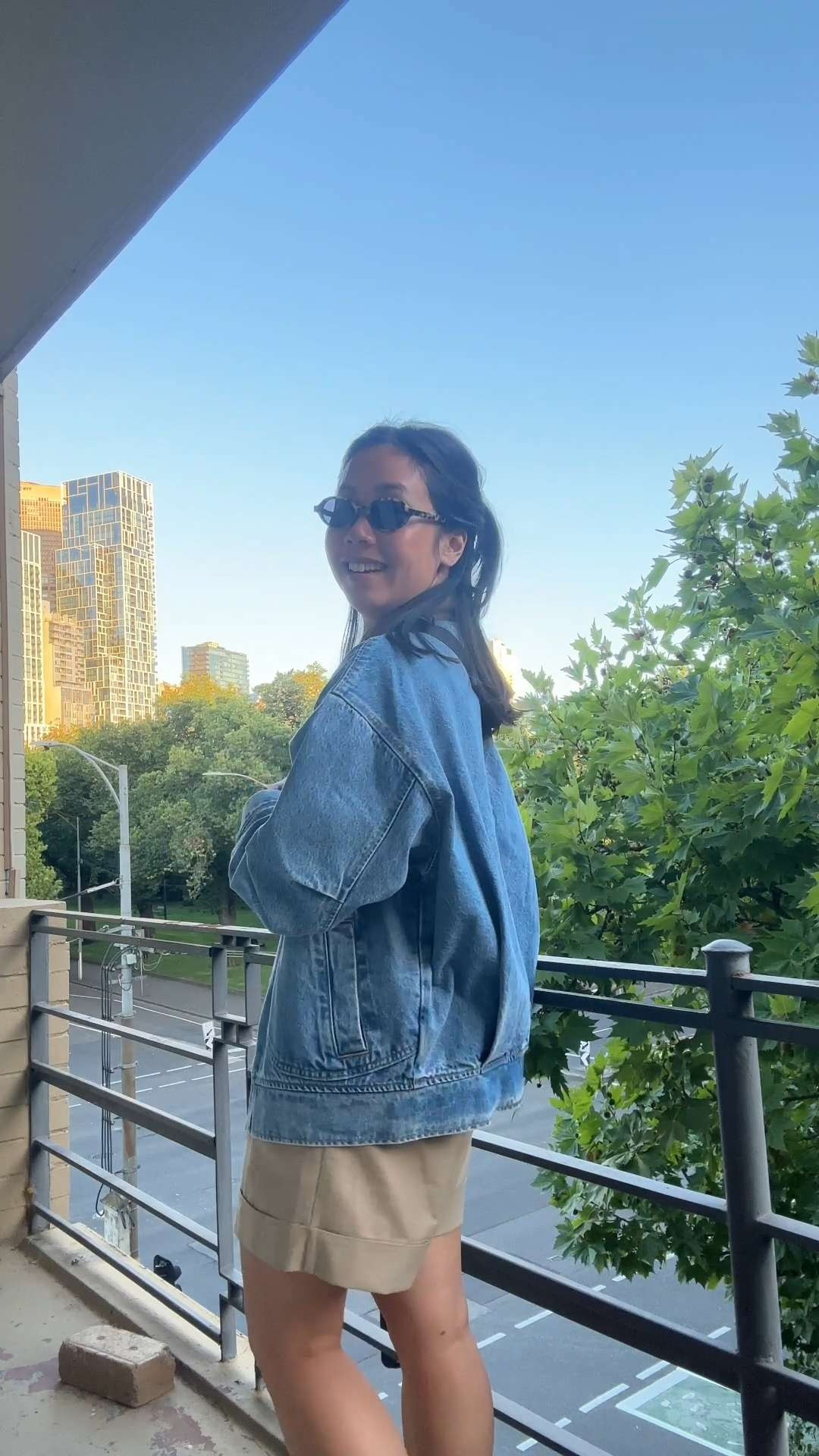 Wearing a size S in the jacket, size S in the shorts, sneakers, sunnies and bag all linked for you  

 #LTKaustralia #LTKstyletip #LTKpetite