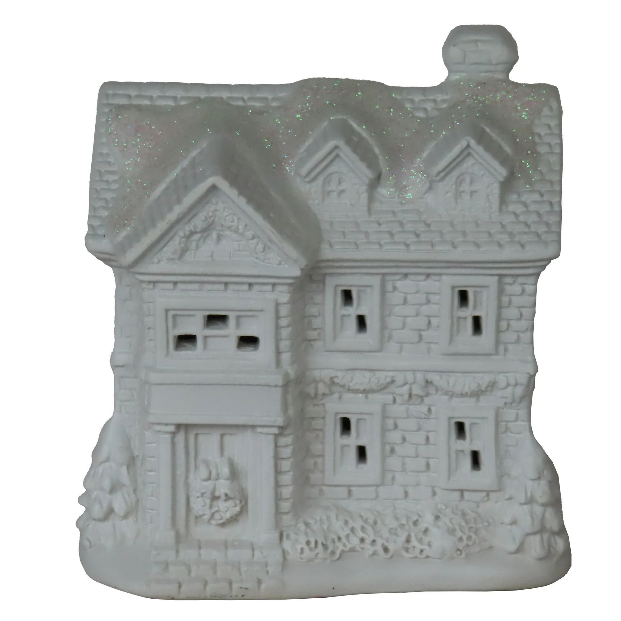 Christmas Village Porcelain Mini White House, 3.625"x3.75"x2.5" Holiday Time | Walmart (US)