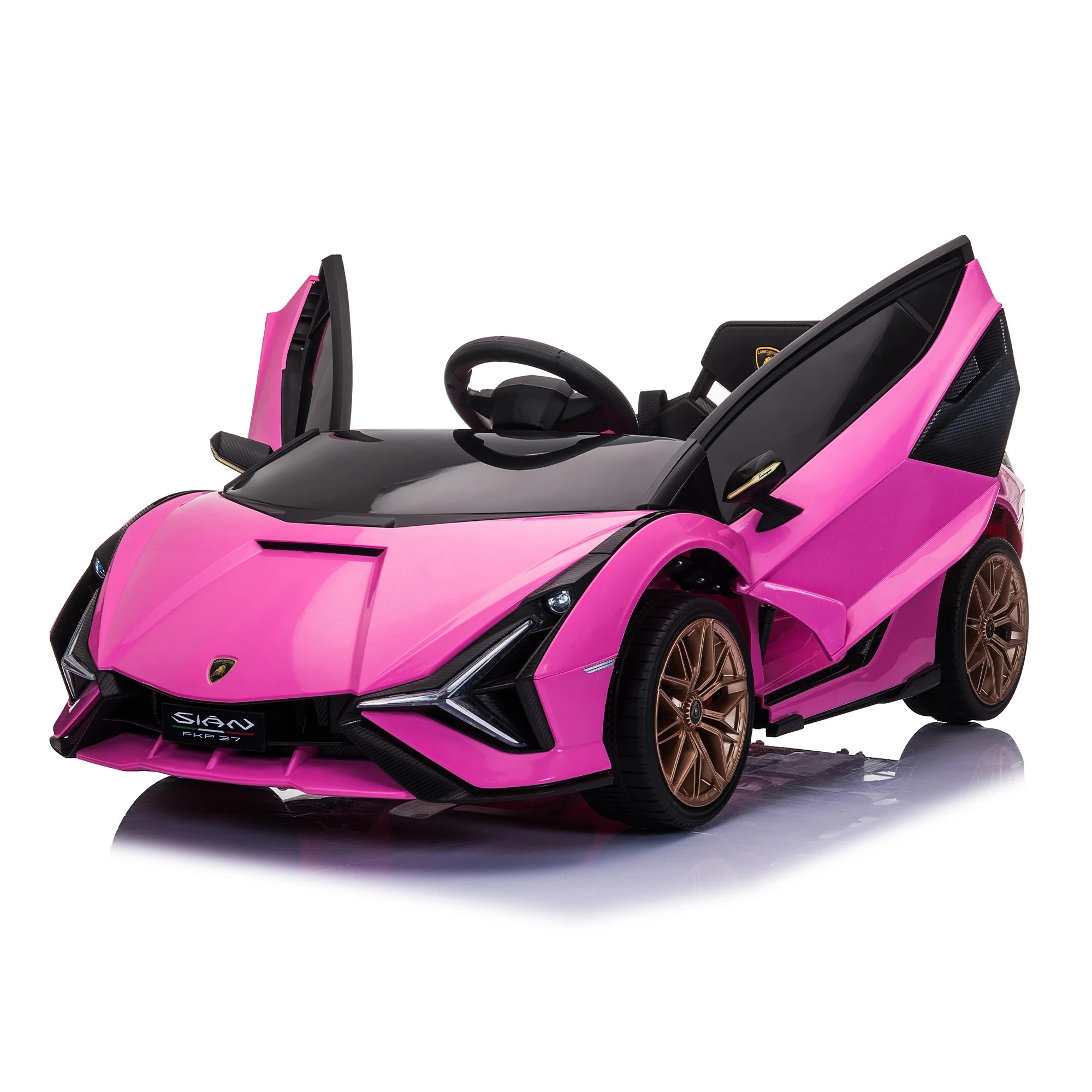 Tobbi  Kids 12V Electric Ride on Car Licensed Lamborghini Sian Motorized Battery Powered Ride on ... | Walmart (US)