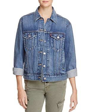 Levi's Ex-Boyfriend Trucker Denim Jacket in Groovemark | Bloomingdale's (US)