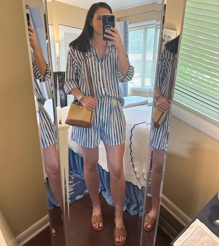 If you’re heading on vacation and want to pack items that you’ll be able to enjoy multiple ways this Mango set fits the bill. I LOVE the fit of the shorts with the pleating on the front and functional zipper and button and a back made of elastic! I dozed up to a medium and think they fit comfortably! The shirt is equally as wonderful but runs long so I should have gotten a small instead of a medium. Regardless this set is about to be worn so many different ways and is currently on sale! I’ve linked other favorite sets I’ve seen here too  

#LTKsalealert #LTKfindsunder100 #LTKfindsunder50