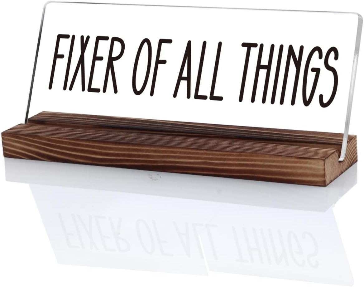 OCCdesign Coworkers Boss Leader Leaving Gifts, Fixer of All Things Office Decor Sign Gifts, Offic... | Amazon (US)