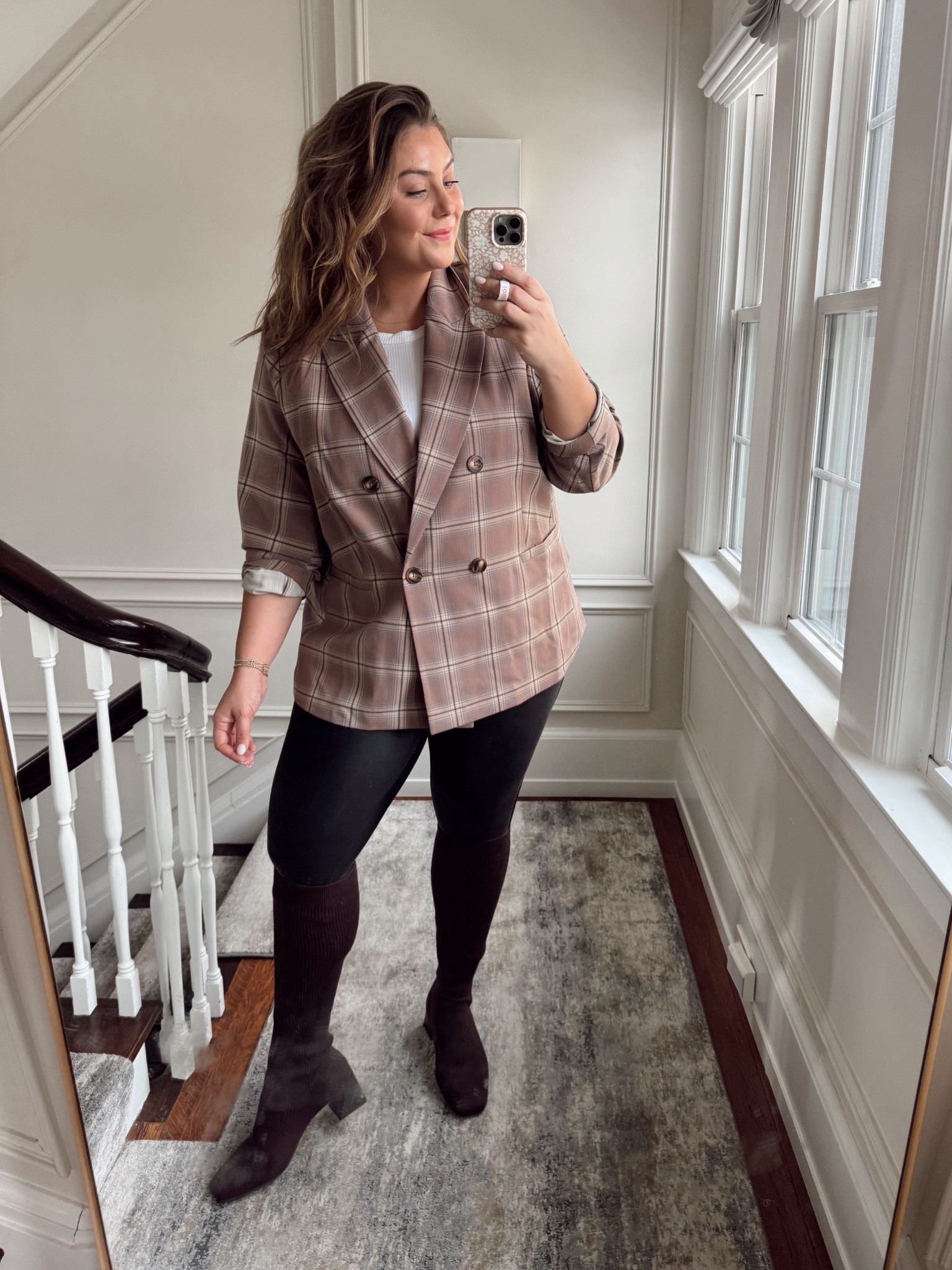 Wearing size 1X in top, tank, and leggings (use CARALYN20 at Spanx). 

#LTKWorkwear #LTKMidsize #LTKSeasonal