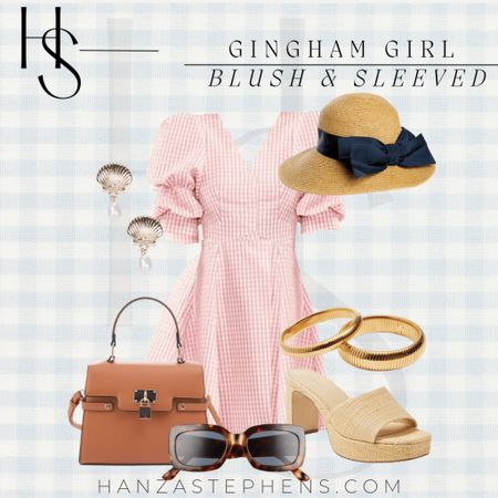 I absolutely adore the sleeves on this pink fitted blush look! It would make a great dress for a gender reveal or any type of spring or summer shower. It is truly the perfect gingham spring dress! 

The hat linked below will take you to the same straw hat with navy bow

#LTKitbag #LTKstyletip