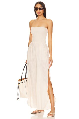 PEIXOTO Harriet Jumpsuit in Beige Canvas from Revolve.com | Revolve Clothing (Global)