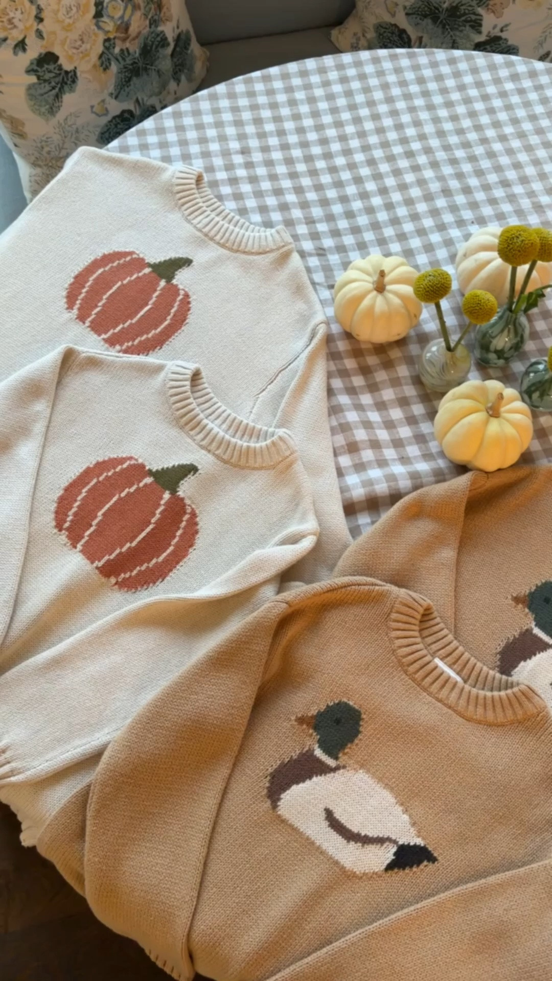 Children’s sweaters that are 100% cotton and perfect for Fall! Adore the pumpkins and ducks! @kohls