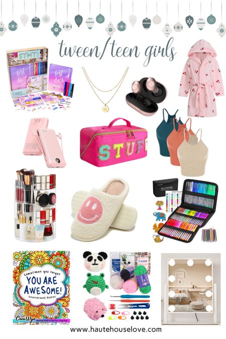 Gift Guide for Teen/Tween Girls

Shopping for a teenage girl has never been easier with this gift guide round up from Haute House Love. 

Gifts for girls. Gifts for teens, makeup vanity organization, holiday shopping, Amazon gifts

#LTKSeasonal #LTKHoliday #LTKGiftGuide