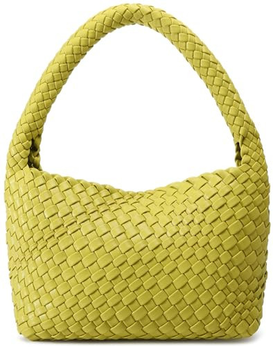 Tote Bag for Women, Small Woven fall purse with mini clutch Shoulder Bag Handbag for Travel, Work Ladies' Retro Chic Shoulder Bags | Amazon (US)