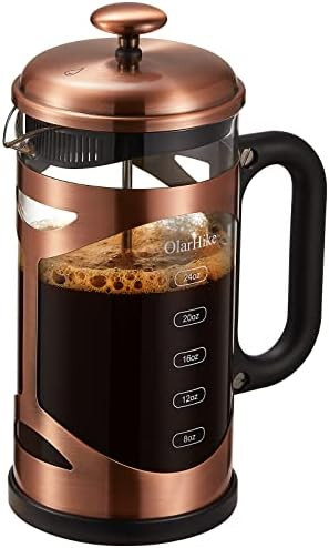 OlarHike French Press Coffee Maker, 304 Stainless Steel Coffee Press, Cold Brew Heat Resistant Th... | Amazon (US)