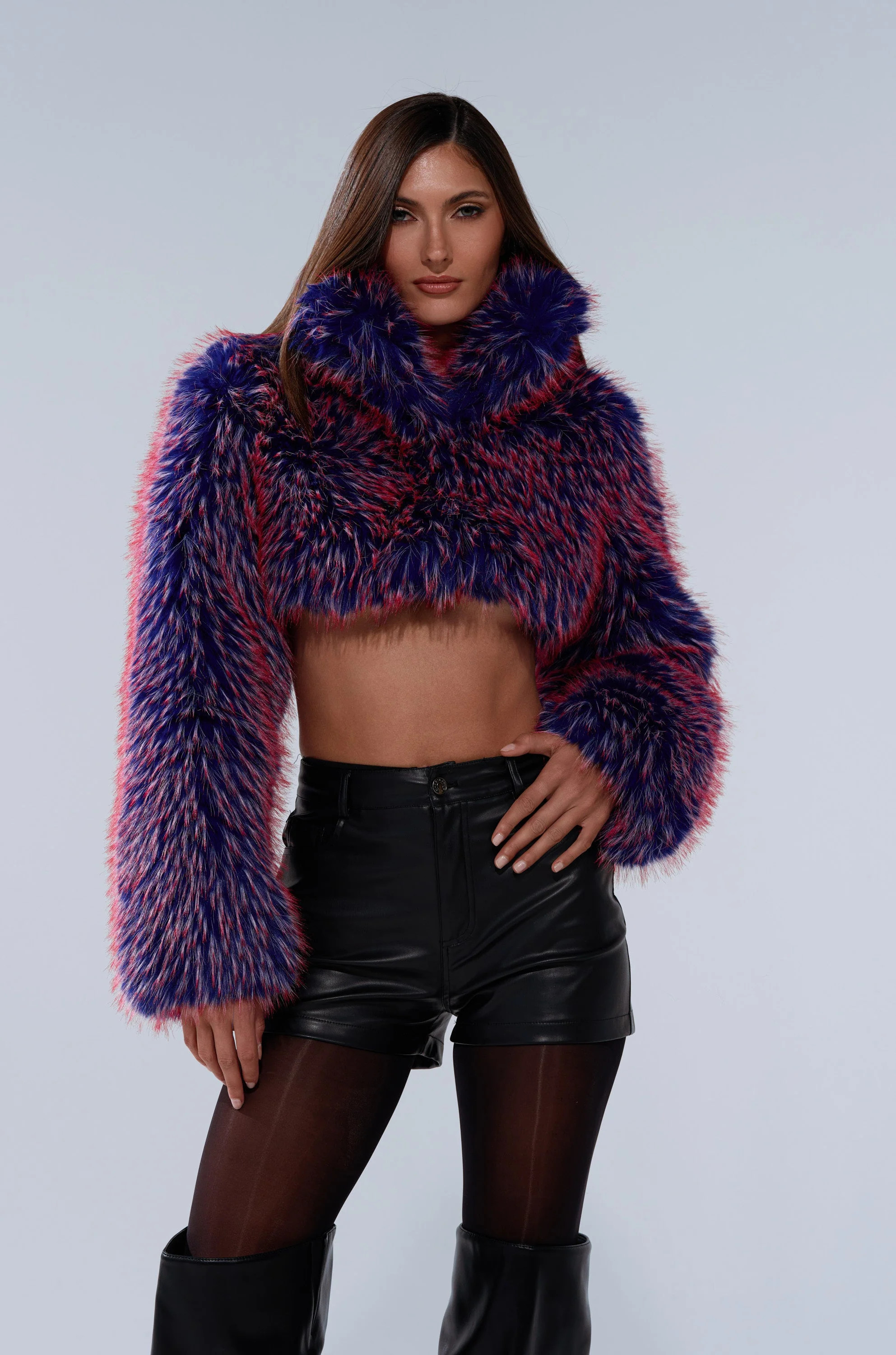 NELLIE FAUX FUR BOLERO | AKIRA