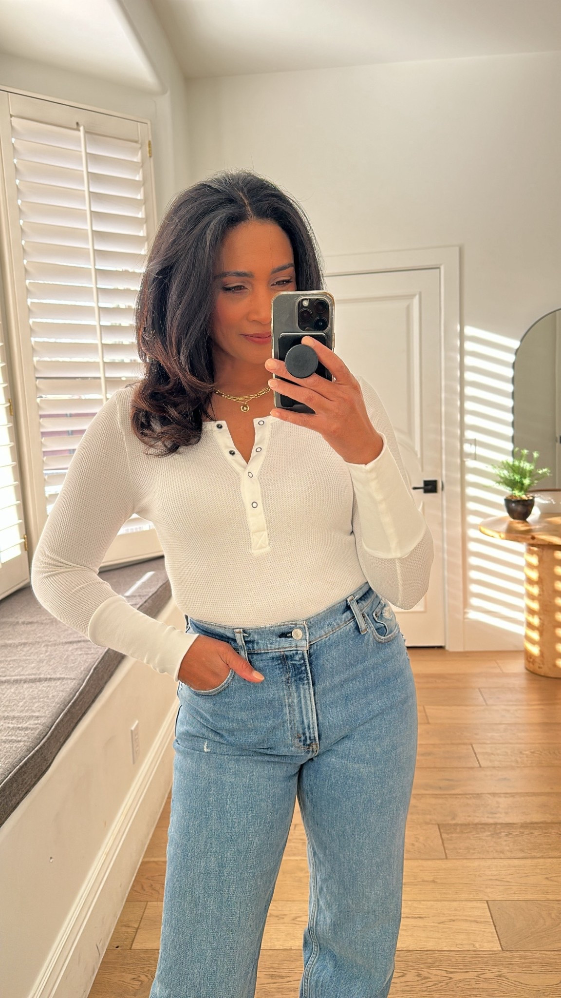 Long sleeve Henley are great to layer with or wear alone. Must have closet staple!! Fits true to size.



#LTKOver40