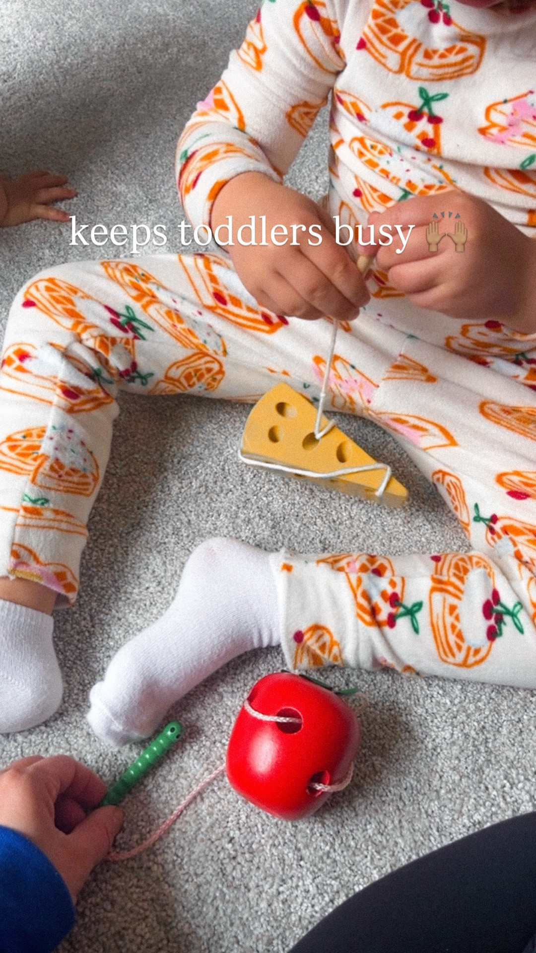 A toy that actually holds their attention 🙌🏽

This apple + cheese lacing set is amazing for fine motor skills, hand strength, and focus. Easy, quiet, and no batteries required 🍎

#LTKKids #LTKmomlife #LTKTravel
