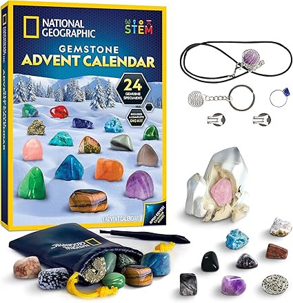 NATIONAL GEOGRAPHIC Gemstone Advent Calendar - 2023 Advent Calendar for Kids with 24 Gemstones to... | Amazon (CA)
