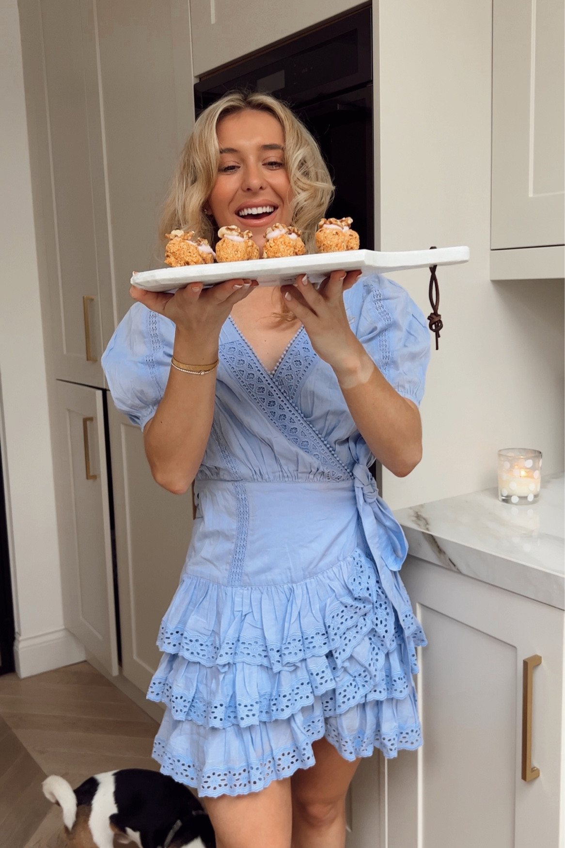 Spring dress - ruffle dress - lilac dress - purple dress - lace dress - broderie dress - puff sleeve dress - marble chopping board - marble serving board - candle - Jo Malone candle - baking - pretty dress - summer dress - Revolve dress - Revolve clothing - wedding guest - wedding guest dress - wedding guest outfit - the white company - Tula Rosa - Tula Rosa dress 

#LTKhome #LTKworkwear #LTKwedding