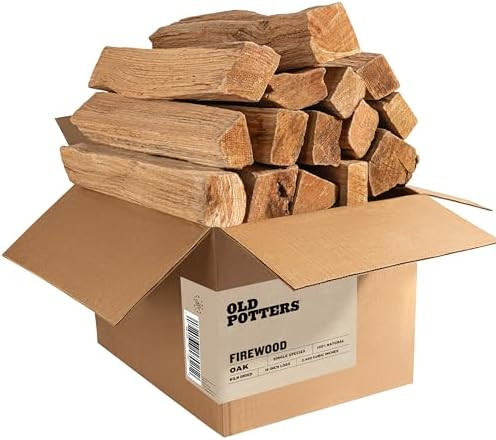 Old Potter Kiln Dried Firewood, ~1.5 Cu Ft ~ 38-45 lbs, for Solo Stove, Firepits and Fireplaces o... | Amazon (US)